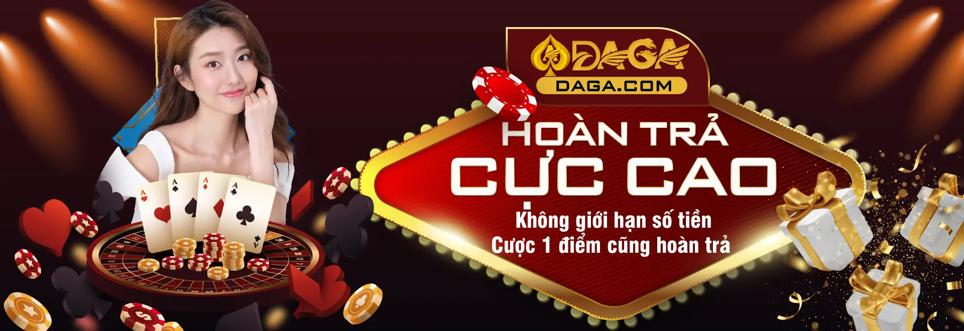 hoàn trả cực cao tại daga